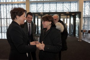 Церемония открытия Ельцин Центра в Екатеринбурге. Татьяна Юмашева, Ник Аппельбаум, Ральф Аппельбаум с супругой