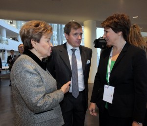 Церемония открытия Ельцин Центра в Екатеринбурге. Наина Ельцина (слева), Татьяна Юмашева (справа)