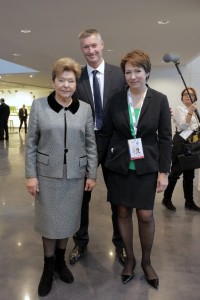 Церемония открытия Ельцин Центра в Екатеринбурге. Наина Ельцина, Евгений Ройзман, Татьяна Юмашева