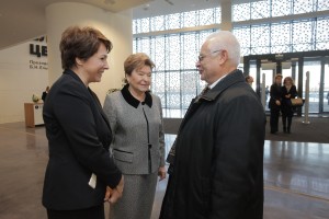 Церемония открытия Ельцин Центра в Екатеринбурге. Татьяна Юмашева, Наина Ельцина