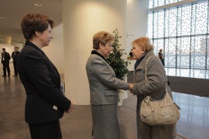 Церемония открытия Ельцин Центра в Екатеринбурге. Татьяна Юмашева, Наина Ельцина, Мариэтта Чудакова