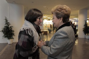 Церемония открытия Ельцин Центра в Екатеринбурге. Наина Ельцина (справа)