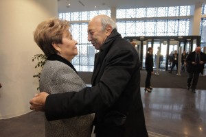 Церемония открытия Ельцин Центра в Екатеринбурге. Наина Ельцина и Георгий Франгулян