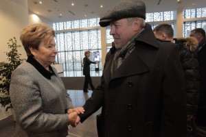 Церемония открытия Ельцин Центра в Екатеринбурге. Наина Ельцина и Андрей Макаревич