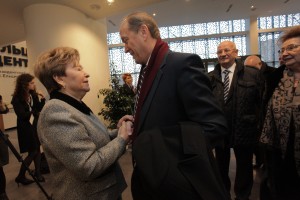 Церемония открытия Ельцин Центра в Екатеринбурге. Наина Ельцина, Александр Вешняков