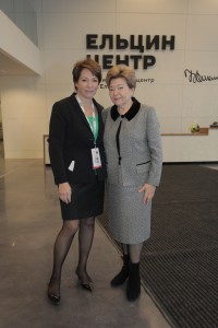 Церемония открытия Ельцин Центра в Екатеринбурге. Татьяна Юмашева, Наина Ельцина