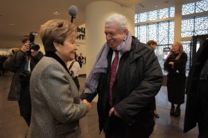 Церемония открытия Ельцин Центра в Екатеринбурге Наина Ельцина и Михаил Гусман