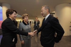 Церемония открытия Ельцин Центра в Екатеринбурге. Татьяна Юмашева, Наина Ельцина, Игорь Ковпак