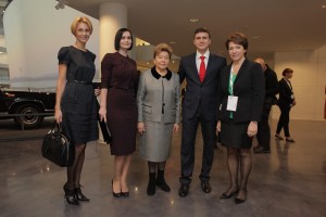 Церемония открытия Ельцин Центра в Екатеринбурге. Наина Ельцина (в центре), Татьяна Юмашева (справа)