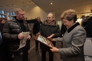 Церемония открытия Ельцин Центра в Екатеринбурге. Анатолий Чубайс, Минтимер Шаймиев, Наина Ельцина