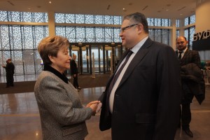 Церемония открытия Ельцин Центра в Екатеринбурге. Наина Ельцина