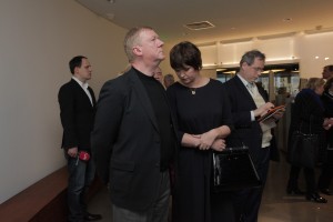 Церемония открытия Ельцин Центра в Екатеринбурге. Анатолий Чубайс и Авдотья Смирнова