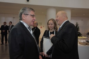 Церемония открытия Ельцин Центра в Екатеринбурге. Александр Дроздов, Эдуард Россель