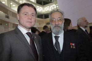 Церемония открытия Ельцин Центра в Екатеринбурге. Владимир Грузьев, Артур Чилингаров