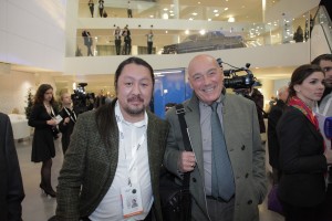 Церемония открытия Ельцин Центра в Екатеринбурге. Аскар Кабжан, Владимир Познер