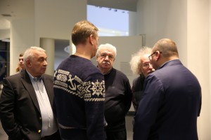 Виталий Мелик-Карамов, Михаил Гусман, Алексей Венедиктов в Музее Бориса Ельцина