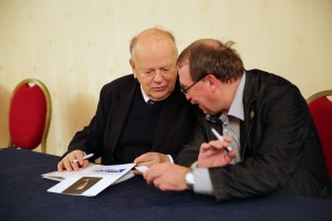 Станислав Шушкевич, бывший председатель Верховного Совета Белоруссии и Сергей Зырянов, директор Челябинского филиала РАНХиГС