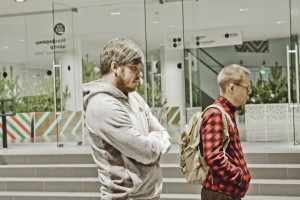 Денис Корнеевский на открытии фотовыставки «Танки не взяли Вильнюс»