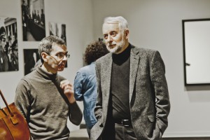 Виктор Лошак на открытии фотовыставки «Танки не взяли Вильнюс»