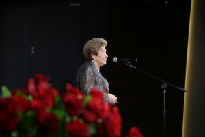 Наина Иосифовна Ельцина. Встреча почетных гостей и дарителей Музея Бориса Ельцина