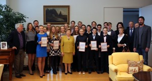 Теннисные стипендиаты Ельцин Центра 2016 в гостях у Наины Ельциной