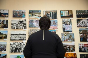 На выставке «Борис Ельцин и его время» в Мегионе