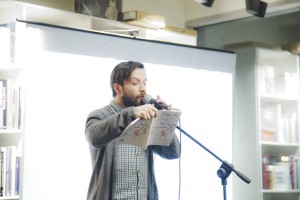 PR-директора книжного магазина «Пиотровский» Олег Лутохин. «Открой рот» в Ельцин Центре в Екатеринбурге