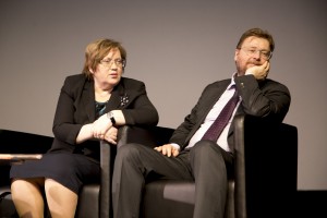 Татьяна Мерзлякова и Вадим Дубичев. Вторая сессия Народного университета российского конституционализма