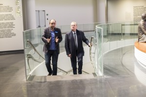 Михаил Пиотровский и Дмитрий Пушмин в Музее Ельцина