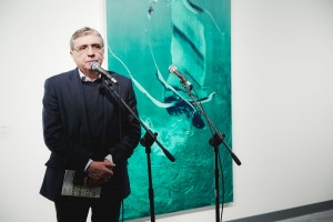 Александр Дроздов на выставке «Берлинский случай» в Арт-галерее Ельцин Центра