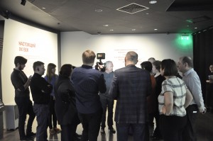 Андрей Макаревич на экскурсии в Музее Бориса Ельцина