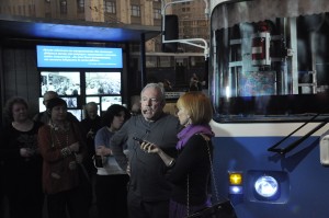 Андрей Макаревич и Людмила Телень на экскурсии в Музее Бориса Ельцина