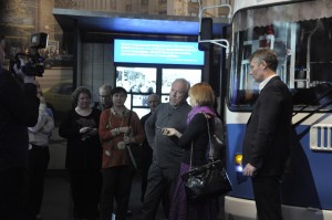 Андрей Макаревич и Людмила Телень на экскурсии в Музее Бориса Ельцина