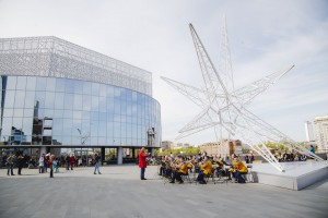 Концерт духового оркестра УрВО у Ельцин Центра