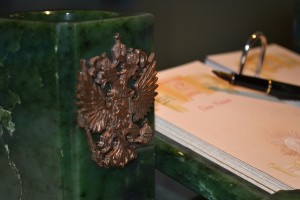 Письменный набор из рабочего кабинета Б.Н. Ельцина.