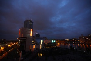 Церемония открытия медиафасада Ельцин Центра