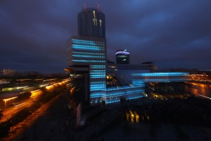 Церемония открытия медиафасада Ельцин Центра