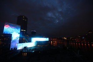 Церемония открытия медиафасада Ельцин Центра