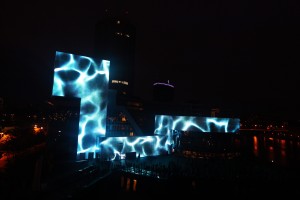 Церемония открытия медиафасада Ельцин Центра