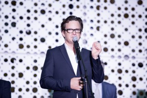 Штефан Хофманн на открытии медиафасада Ельцин Центра