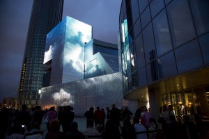 На открытии медиафасада Ельцин Центра 