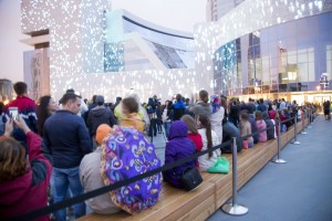 На открытии медиафасада Ельцин Центра