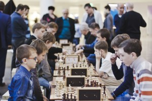 Игра в шахматы в Ельцин Центре