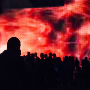 На открытии медиафасада Ельцин Центра Фото Любови Кабалиновой