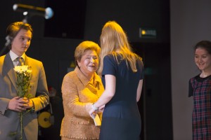 Наина Ельцина вручает именные стипендии студентам УрФУ