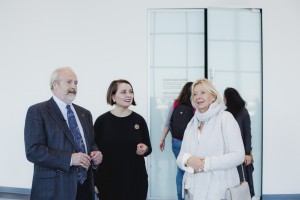 Владимир Хотиненко с супругой Татьяной Яковлевой и директор Музея Ельцина Дина Сорокина