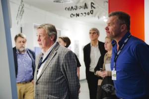 Виталий Манский, Михаил Ефремов и Игорь Мишин в Арт-галерее