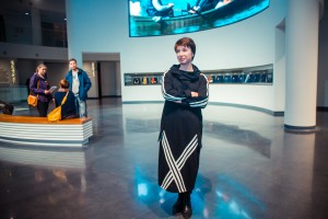 Чулпан Хаматова в Музее Б.Н. Ельцина