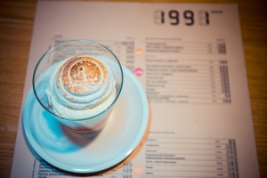 Меню кафе 1991