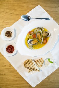 Кафе 1991. Осеннее меню. Мидии с белым вином